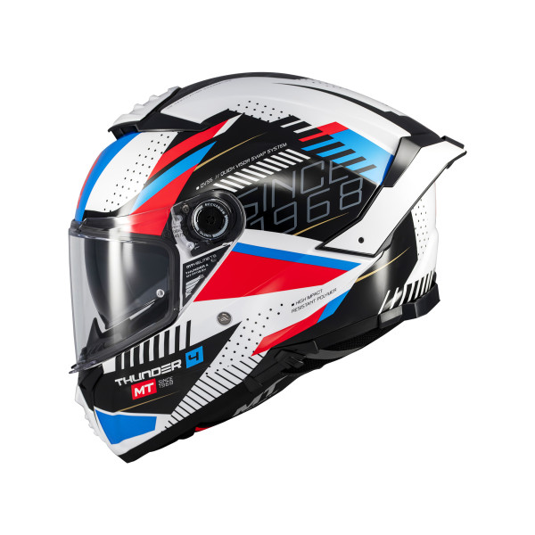 MT Helmets Mt thunder 4 lumin a7 gloss white/blue/red